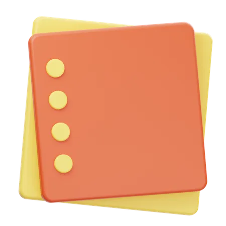 Note Paper  3D Icon