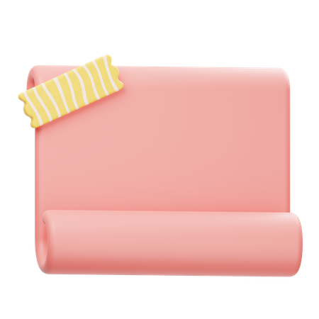 Note Paper  3D Icon