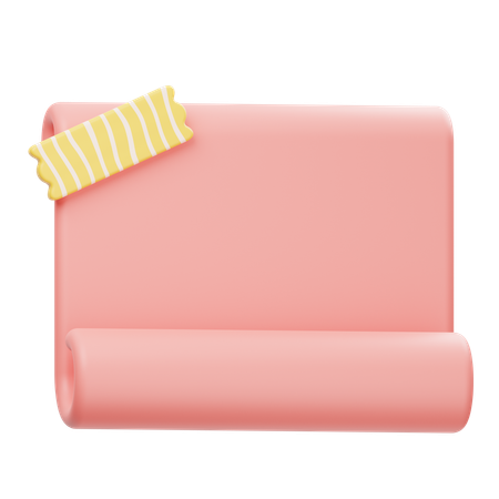 Note Paper  3D Icon