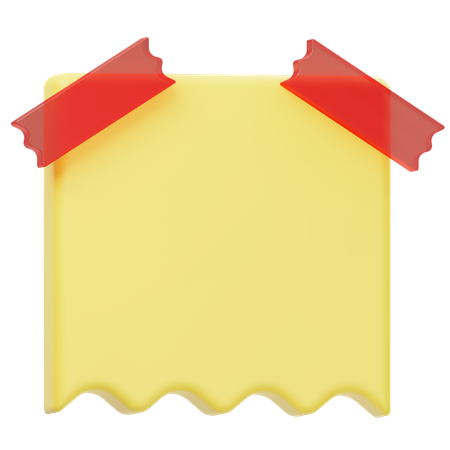 Note Paper  3D Icon