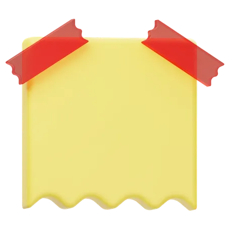 Note Paper  3D Icon