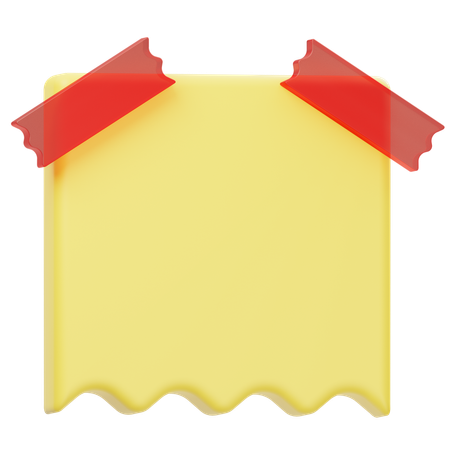 Note Paper  3D Icon