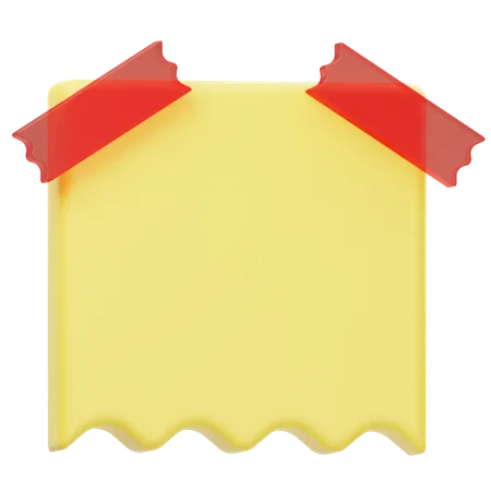 Note Paper  3D Icon