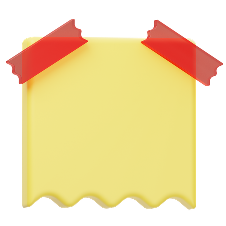 Note Paper  3D Icon