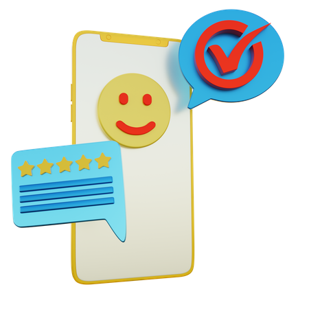 Note satisfaisante  3D Icon