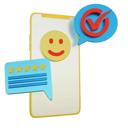 Note satisfaisante  3D Icon