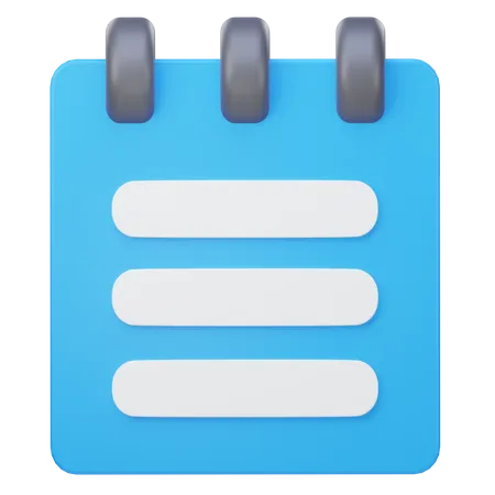 Notebook 3 D Illustration 3D Icon