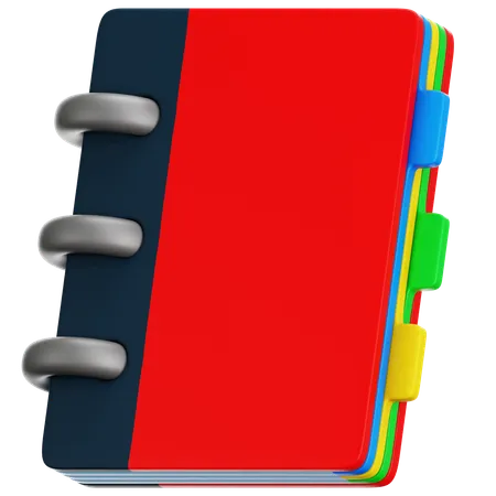Note Book 3 D Icon Isolated On Transparent Background Remind Or Checklist And Education Concept 3D Icon