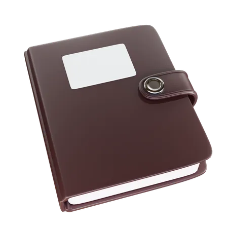 3 D Render Notebook 3D Icon