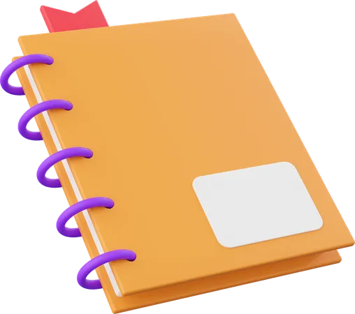 Notebook 3 D Illustration Elements Of School Supplies 3D Icon
