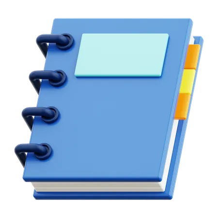 3 D Notebook Icon 3D Icon