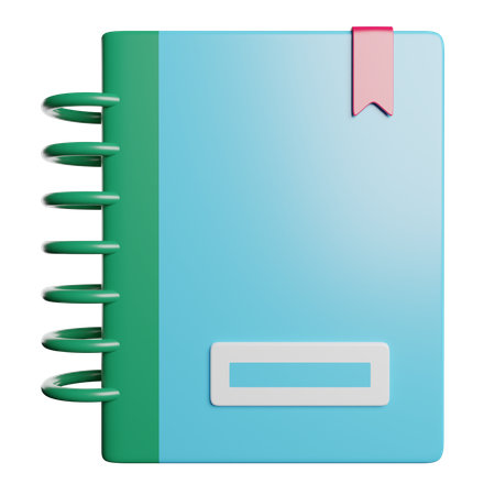 Notebook  3D Icon