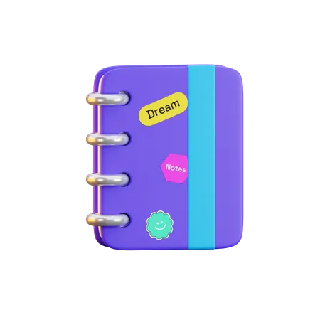 공책  3D Icon