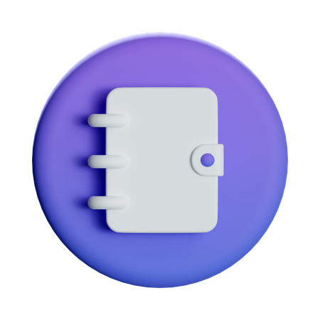 Notebook  3D Icon