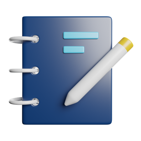 Notebook  3D Icon