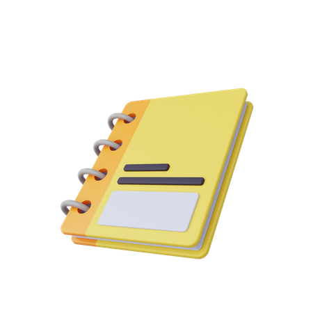 Notebook  3D Icon