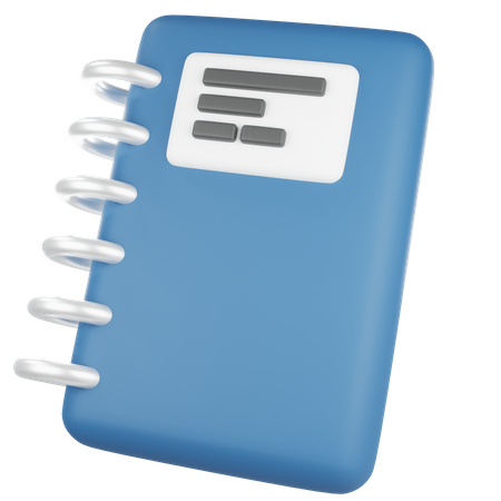 Notebook  3D Icon