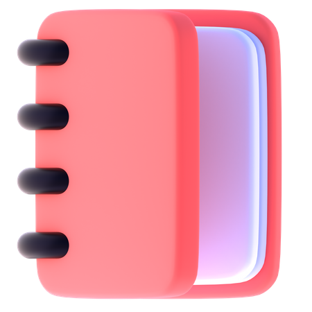 Notebook  3D Icon