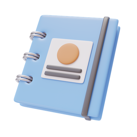 Notebook  3D Icon