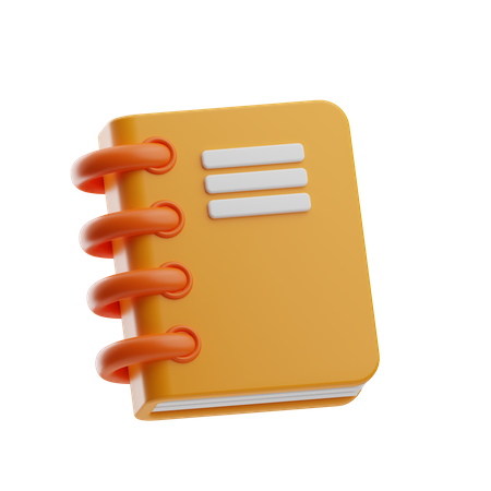 Notebook  3D Icon