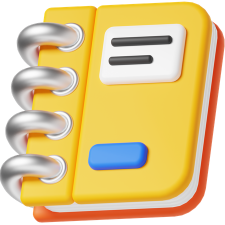 Notebook  3D Icon