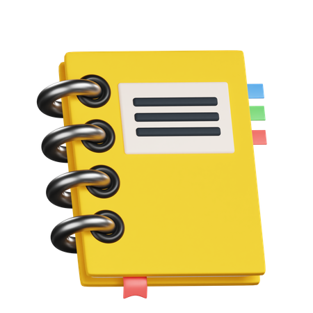 Notebook  3D Icon