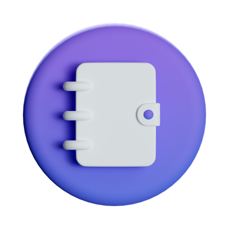 Notebook  3D Icon