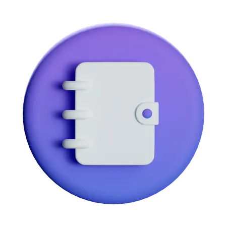 Notebook  3D Icon