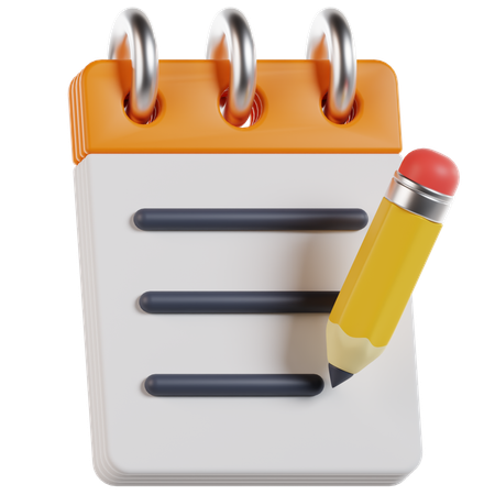 Notebook  3D Icon