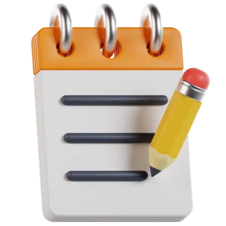 Notebook  3D Icon