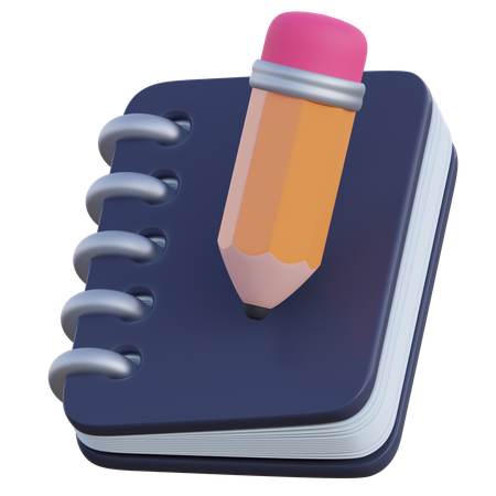 Notebook  3D Icon
