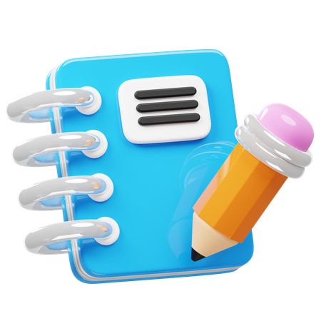 Notebook  3D Icon