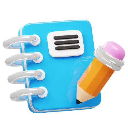 Notebook  3D Icon