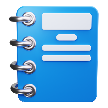 Notebook  3D Icon