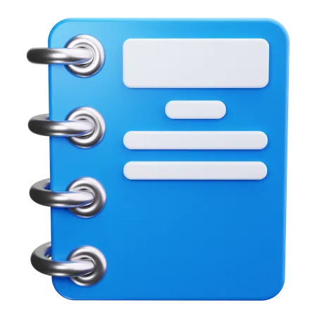 Notebook  3D Icon