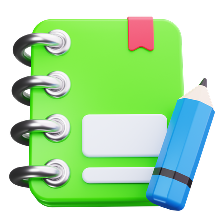 Notebook  3D Icon