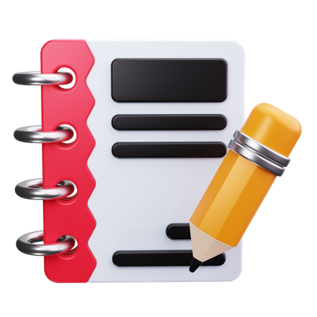 Notebook  3D Icon