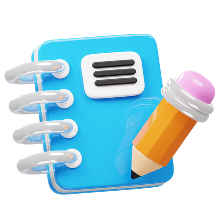 Notebook  3D Icon