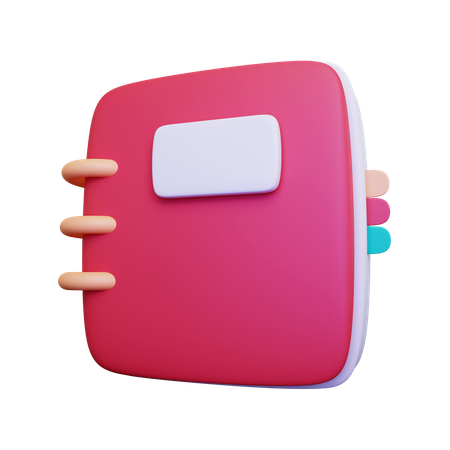Notebook  3D Icon