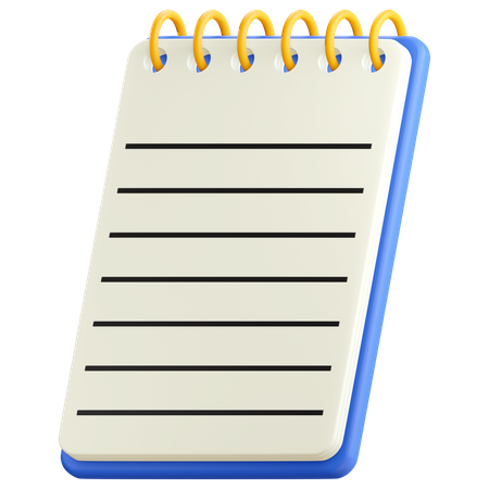 Notebook  3D Icon