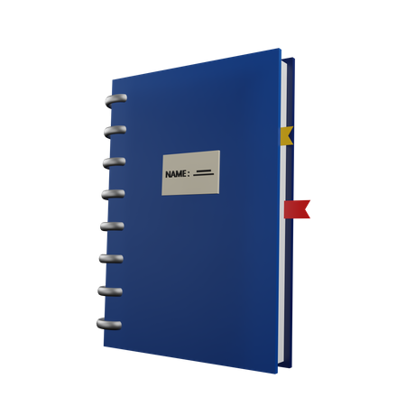 Notebook  3D Icon
