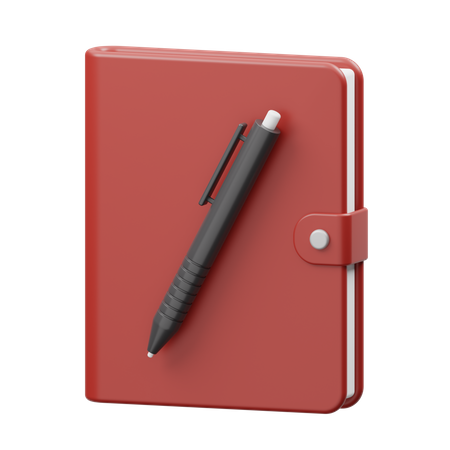 Notebook  3D Illustration