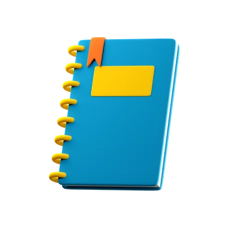 Notebook‌ 3D Illustration