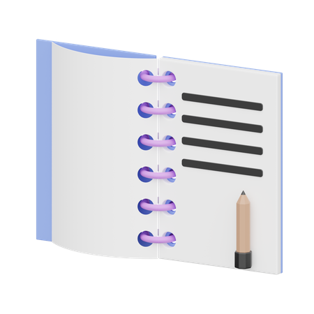 NoteBook 3D Icon