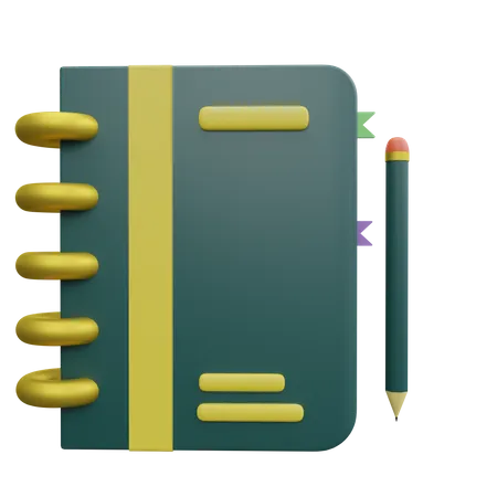 Notebook  3D Icon