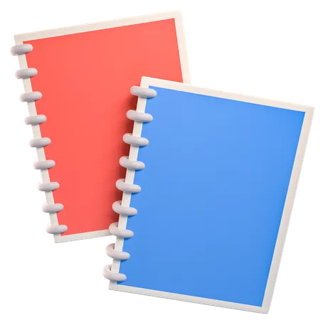 Notebooks 3 D Illustration Icon 3D Icon