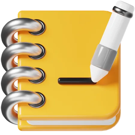 Notebook 3 D Icon 3D Icon