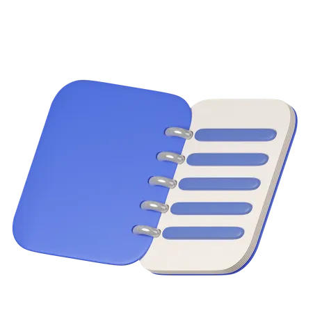 An Open Notebook Icon Management Efficient Work On Project Plan Concept Assignment And Exam Work Solution Render Illustration 3D Icon