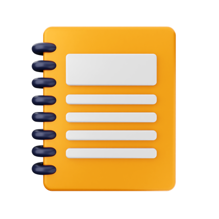 Notebook Education  3D Icon