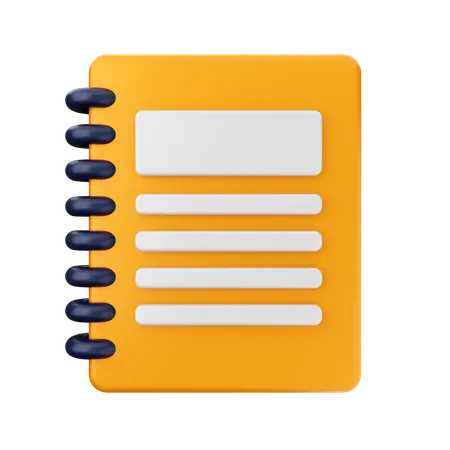 Notebook Education  3D Icon